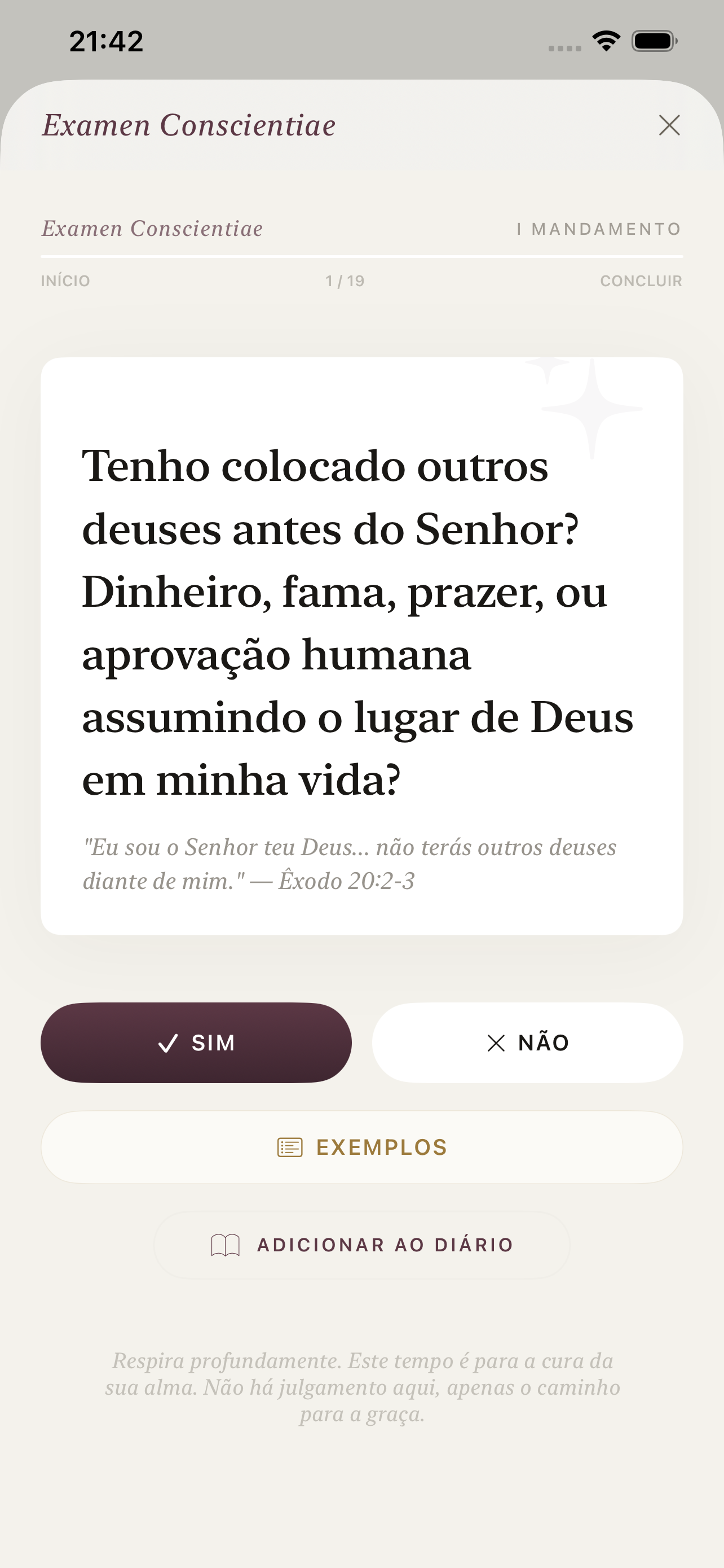 Exame de Consciência
