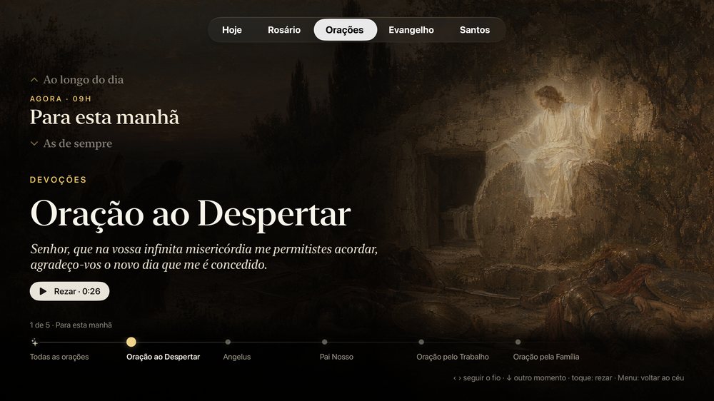 Orações na Apple TV